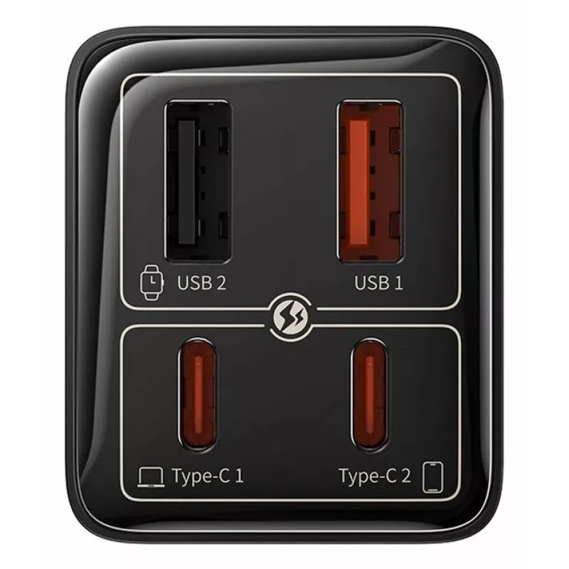 Baseus GaN6 Pro Universal Black AC Fast charging Indoor