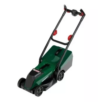KLEIN 2780 Bosch Rotak Toy Lawn Mower Playset, 32 cm Cutting Width, Red/Black, Realistic Engine Sound, for Ages 3+