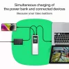 Portable battery Green Cell PBGC25UD, 25200 mAh, Li‑Ion, 140 W total, 2× USB‑C + 1× USB‑A, OLED display, aluminium housing