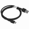 USB A to USB-C cable AUKEY CB-CD30 0.9 m — Black, braided, USB PD 3.0, 0.48 Gbit/s