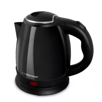 Electric kettle ESPERANZA EKK128K 1.0 L, 1350 W, stainless steel, cordless, auto shut-off, boil-dry protection