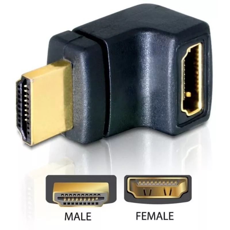HDMI Connector DeLOCK 65072 HDMI Plug to HDMI Socket 90° Top