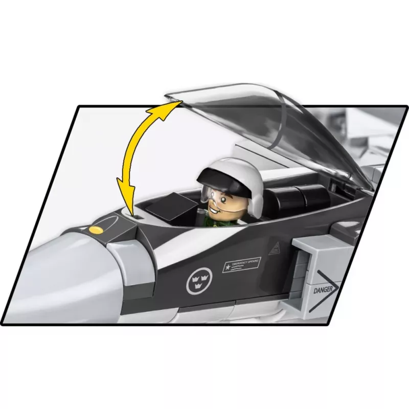 Bricks Armed Forces SAAB Jas 39 Gripen E 480 blocks