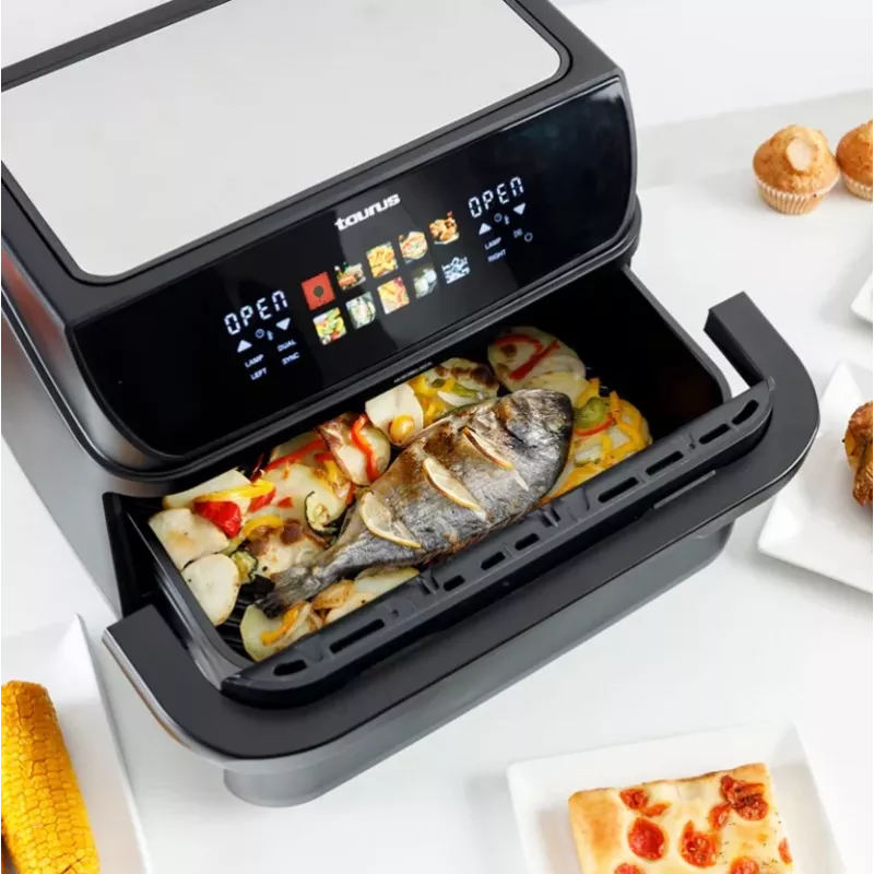 Fat-free deep fryer with long basket and grill Taurus 973004000