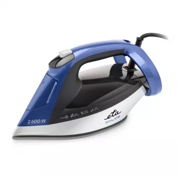 ETA Steam Iron | ETA227690000 Chloe | Steam Iron | 2600 W | Water tank capacity 350 ml | Continuous steam 40 g/min | Silver/Blue