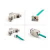 DeLOCK keystone module 88121 Flat Violet RJ-45 10 pcs
