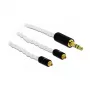 Audio Cable DeLOCK 85845 1.2m 3.5mm 2x MMCX White