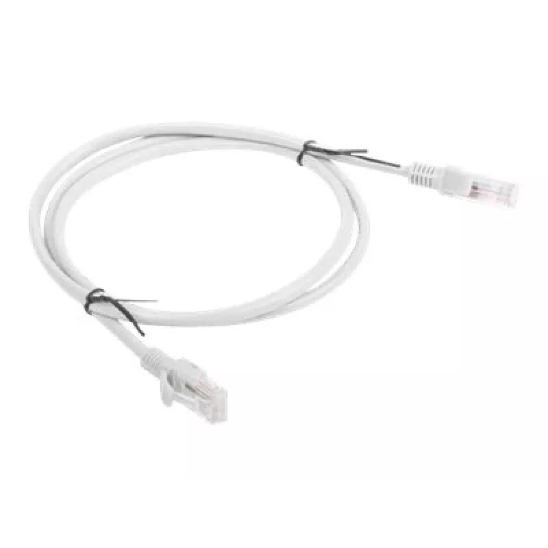 Network cable LANBERG PCU5-10CC-0100-S RJ-45 Cat5e U/UTP, 1 m, grey