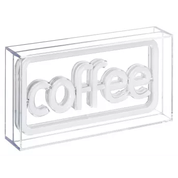 Neon LED sign ActiveJet AJE-NEON COFFEE, multicolour, USB 5V, surfaced mount, AS plastic frame