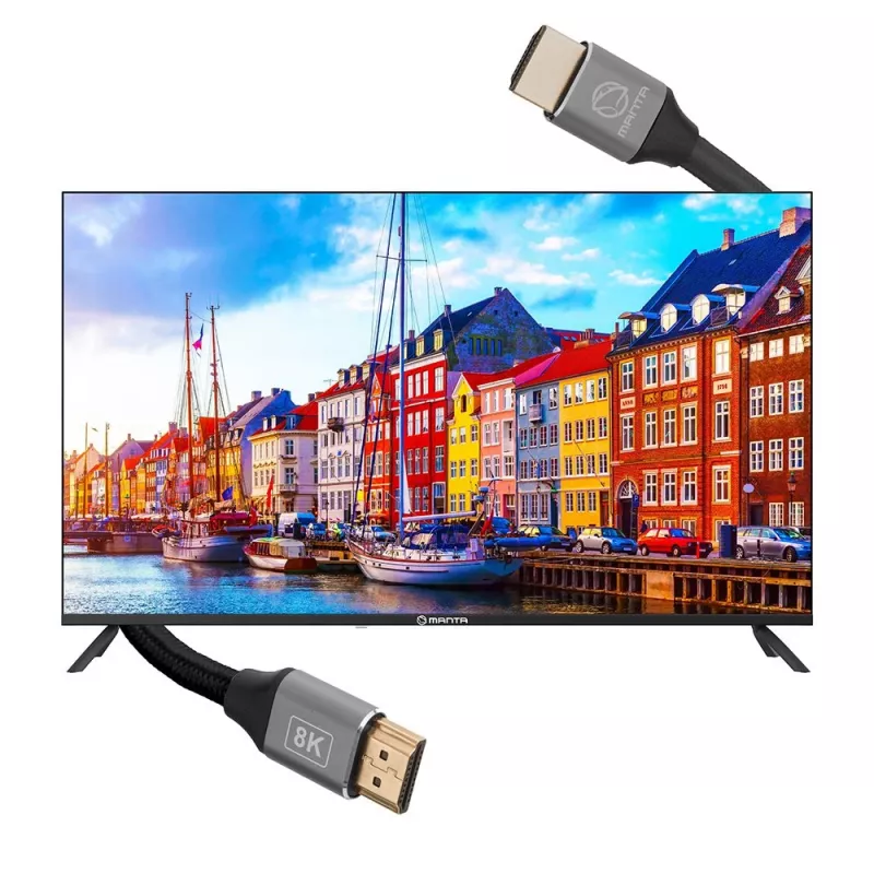 HDMI cable MANTA HDMI-3MC 3 m — supports up to 8K resolution