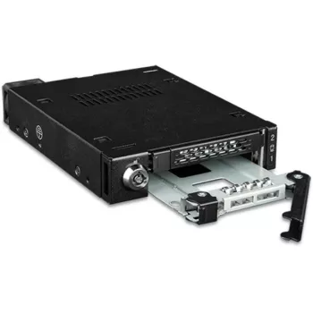 Drive bay adapter frame icy dock MB092VK-B for 2 x 6.3 cm U.2 / U.3 NVMe SSDs to 3.5 inch bay (black)