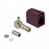 Coaxial connector DELOCK 89716 — FAKRA D male, 90° right-angle, 13.8×21.5×9.5 mm