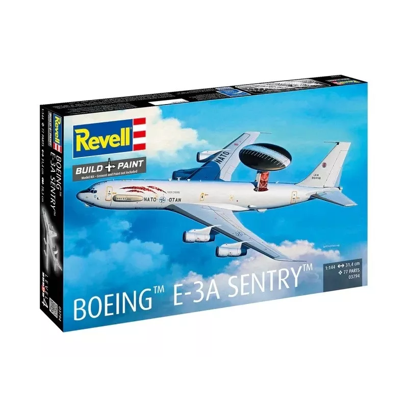 Plastic model REVELL Boeing E-3A Sentry 1:144 scale aircraft model kit