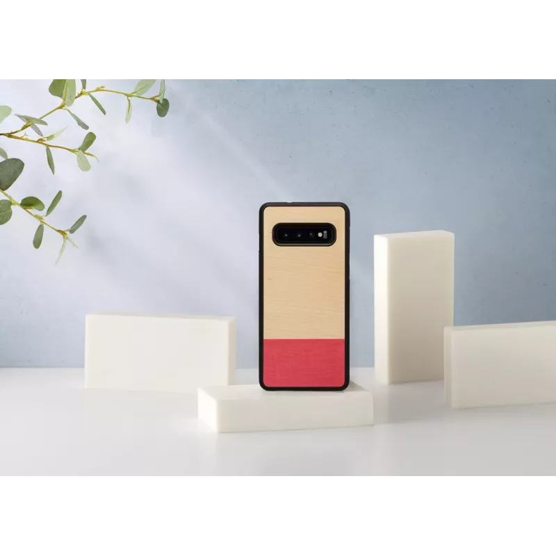Smartphone case man and wood for Galaxy S10 — miss match black