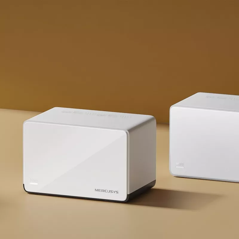 Router MERCUSYS Halo H85X Dual-band Wi‑Fi 6 (802.11ax), 2.4/5 GHz, up to 2402 Mbps, 3 LAN ports, white (3-pack)