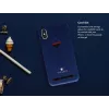 Card slot back shell VixFox for Samsung S9, navy blue, protective phone back cover with card pocket