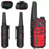 Portable walkie-talkie Baofeng BF-T25E — 16 channels, 0.5W, Li-Ion 1400mAh, set of 2 (red)