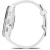 Smartwatch GARMIN Venu 3 — 1.4 inch AMOLED, 45 mm case, GPS, Wi‑Fi, 8 GB, Silver/White, silicone band