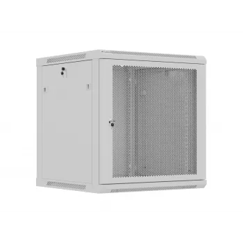 Lanberg WF01-6612-23S Wall-Mounted Rack Cabinet 19 inch 12U 600x600 Grey with Perforated Door