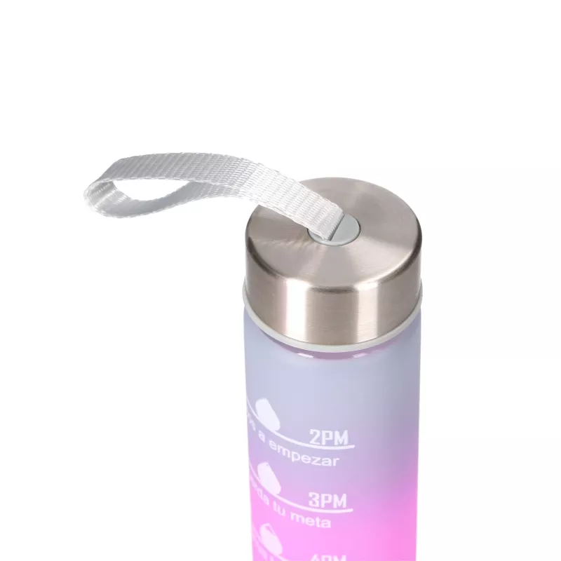 Extralink Motivational Water Bottle 3W1 Set Pink-Black 2000ML+900ML+300ML
