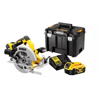 DeWALT DCS570P2-QW portable circular saw 18.4 cm Silver, Yellow 5500 RPM