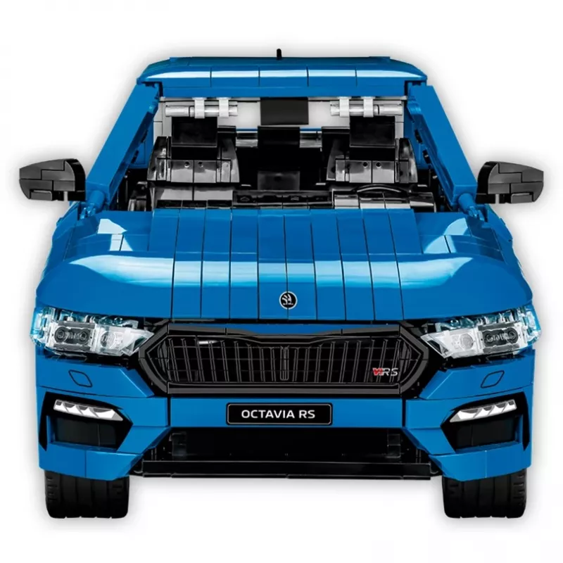 Building Blocks Cobi Skoda Octavia RS Model (2405 Pieces), Ages 10+, Black/Blue