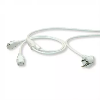 ROLINE 19.08.1023 Power Cable White 2 m CEE7/7 IEC C13 (19.08.1023)