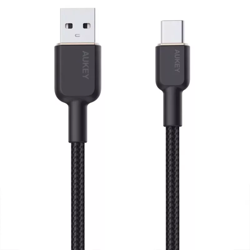 USB A to USB C cable Aukey CB-NAC1, 1 m, braided nylon, USB PD 60W, USB 2.0