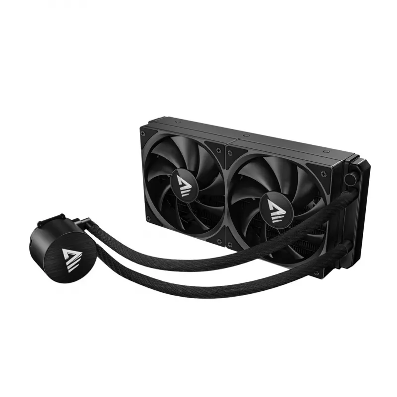 Liquid cooling kit SAVIO NOX 240 mm — 240mm radiator, 2×120mm fans, aluminum radiator, copper base plate, supports LGA 2011/2011-v3/2066/1200/115x/775