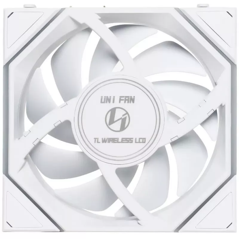 120mm case fan Lian Li 12RTLLCD1W1W ARGB Wireless LCD White