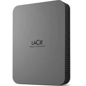 LaCie Mobile Drive Secure 5TB Portable External Hard Drive 2.5 inch Mac & PC Space Grey Data Rescue Service (STLR5000400)