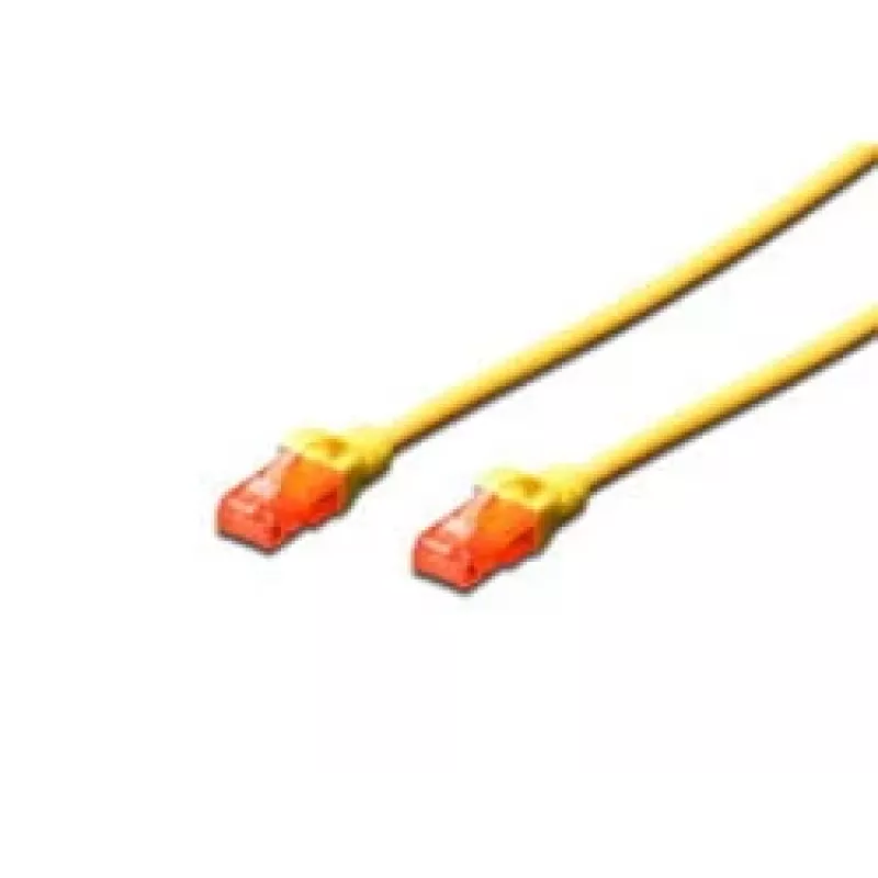 Network Cable Digitus CAT 6 U/UTP RJ-45 3m Yellow
