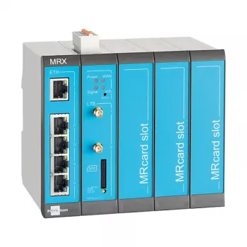 4G router INSYS icom MRX5 LTE — Fast Ethernet 10/100 Mbps, BGP/OSPF/RIP, IPSec, RADIUS