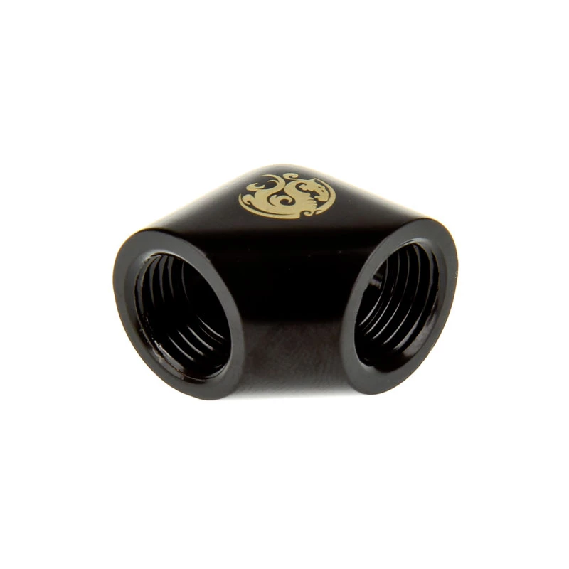 Bitspower adapter 90 degree G1/4 female to G1/4 female, black matt