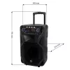 Portable karaoke speaker MANTA SPK5021PRO 20W, 12 inch woofer, 80W RMS, Bluetooth, battery up to 5h, SD/USB, mic & guitar inputs