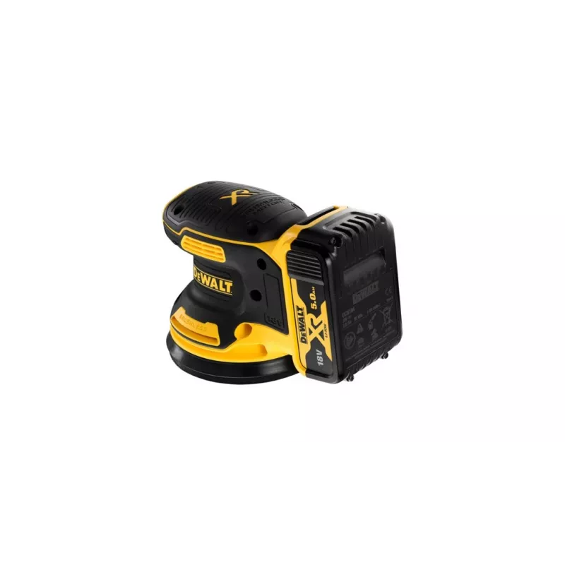 Disc sander DeWalt DCW210N brushless 18 V, 125 mm platter, 8 000–12 000 OPM, 930 g