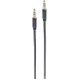 shiverpeaks ® BASIC-S--Super Slim Audio Jack Cable -- 3,5mm Stereo Mini-Plug to 3,5mm Stereo Mini-Plug, Gold-Plated Contacts, 3 Pin, Round Cable, black, 1,5m (BS33981-S)
