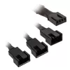 PWM Fan Splitter Cable Kolink PGW-AC-KOL-112 — 1-to-3, 35 cm braided, black