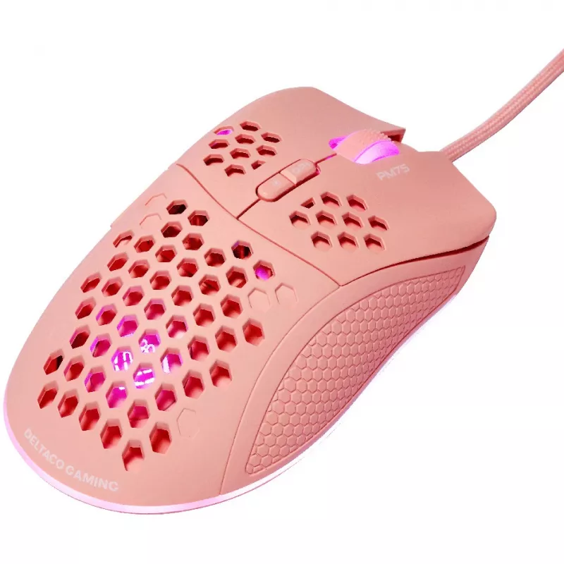 Deltaco Lightweight Gaming Mouse,RGB (GAM-108-P)
