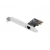 Internal Ethernet Network Card LANBERG PCE-1GB-201, PCI Express, 1× RJ-45 Gigabit (1000 Mbit/s), black
