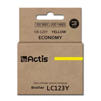 Actis KB-123Y Ink (replacement for Brother LC123Y/LC121Y; Standard; 10 ml; yellow)