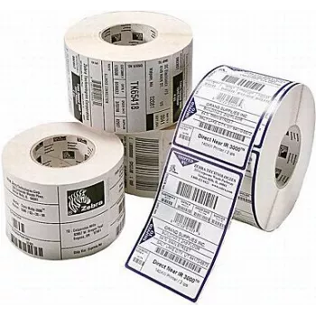 Self-adhesive printer label Zebra PolyE 3100T — polyethylene, 10.2×7.6 cm, white, 1890 labels/roll