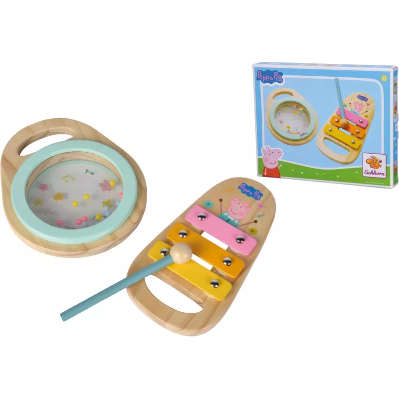 Peppa Pig Wood-Musikset, music toy 2-piece