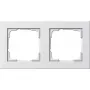 Wall plate GIRA E2 White — thermoplastic screwless cover, 80.8×151.9×9.3 mm