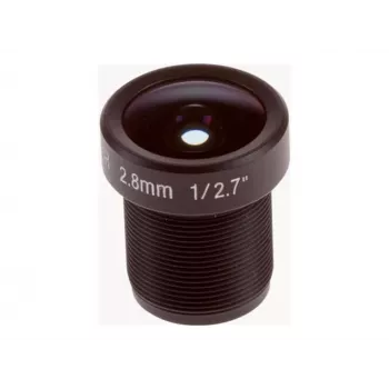 Lens Axis M12 2.8mm F1.2 Indoor Black 170° Viewing Angle