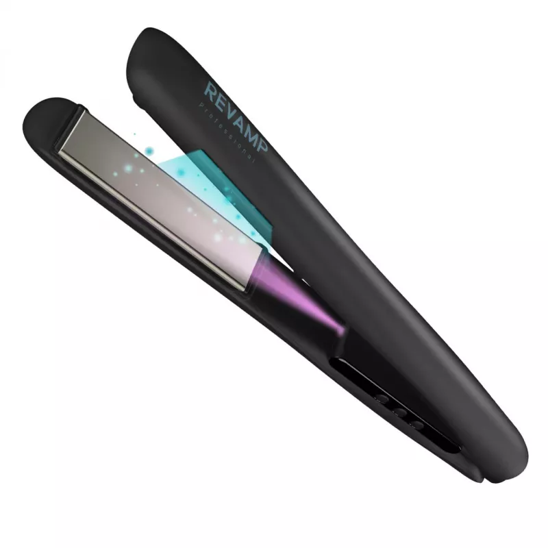 Hair straightener Revamp ST-1850BK-EU with ionic shine function, black