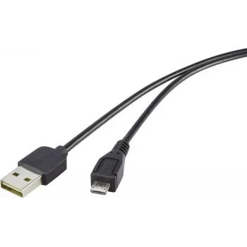 USB cable Renkforce Duplex 2.0 Micro-USB Type B 5V 0.5 m