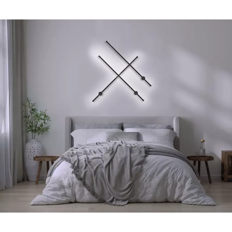 Activejet LED wall lamp AJE-HILTON Black NW