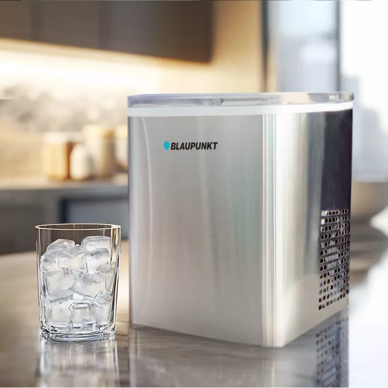 Ice cube maker BLAUPUNKT IMB301 — compact countertop ice machine, automatic ice production