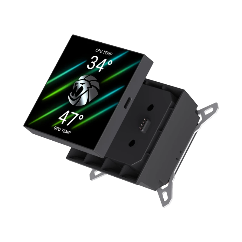 Gamemax CPU Liquid Cooler | GLACIER 240 LCD BK | Intel, AMD